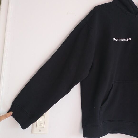 Formula 1 Hoodie Sweatshirt Sweater Mens L Loose Fit Black Casual Racing - Picture 6 of 12
